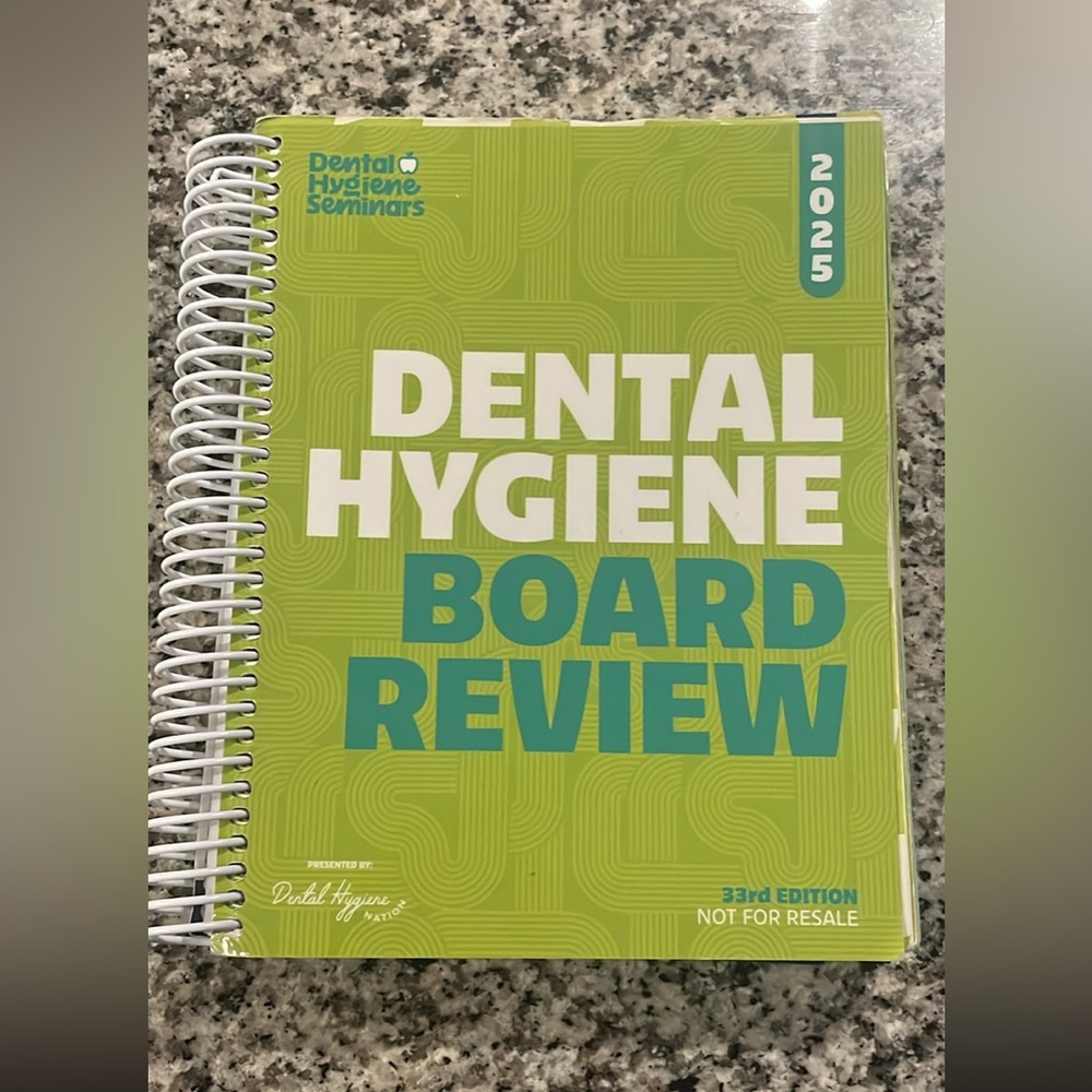 Dental Hygiene Board Review Book - Green Cover